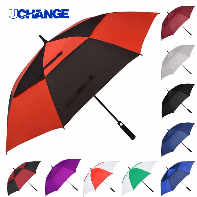 60 Inch Arc Windproof Vented Golf Umbrella