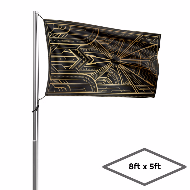 Single-Sided Dye Sublimation 1-Layer 8ft x 5ft Flag