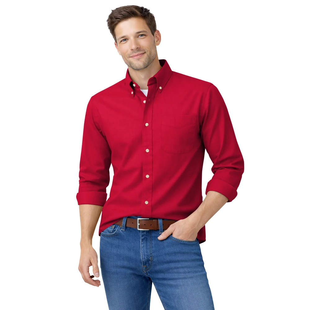 Men's L/S 100% cotton twill Shirt 1
