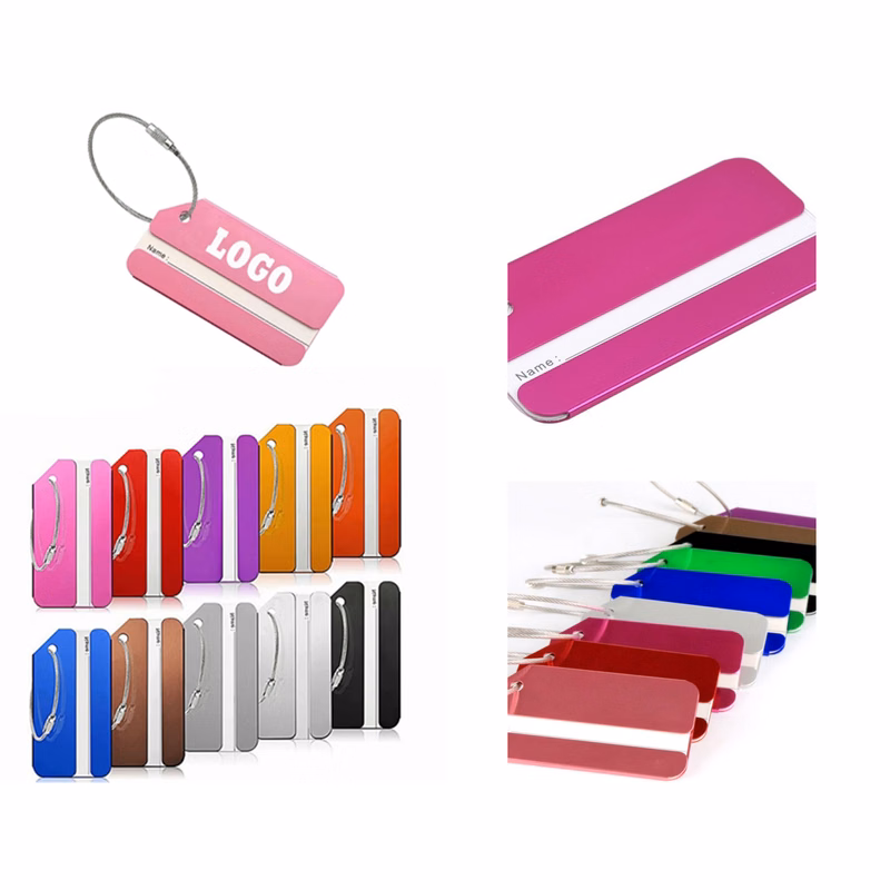 Customizable Aluminum Travel Luggage Tag