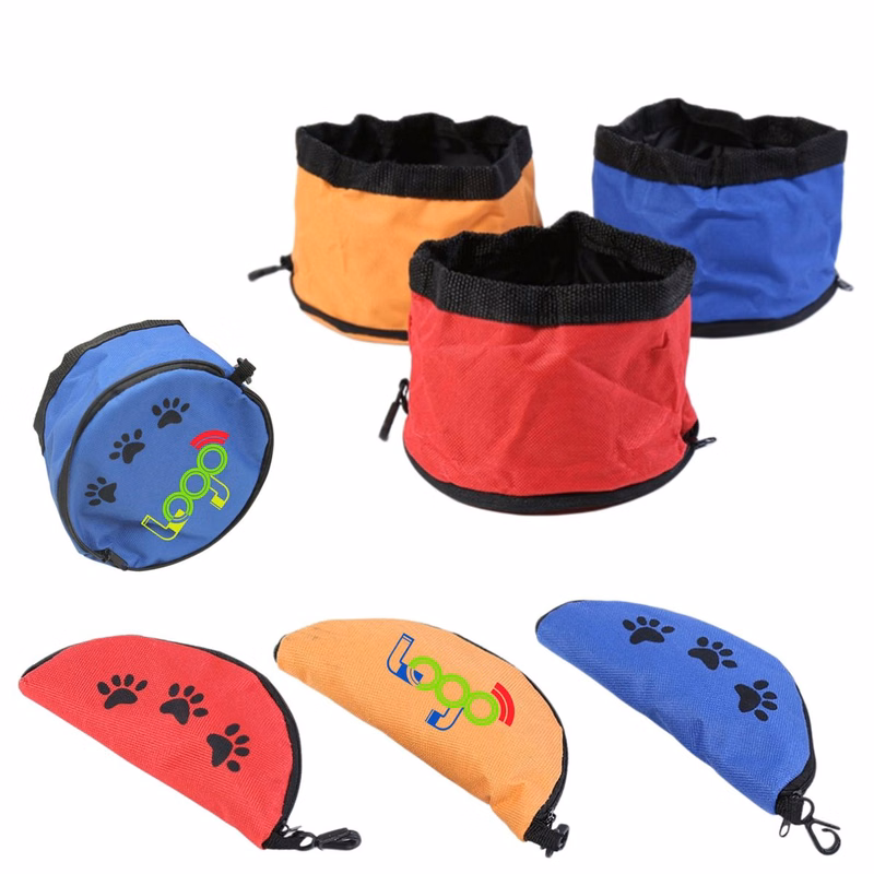 Portable Collapsible Cloth Dog Bowls for Travel