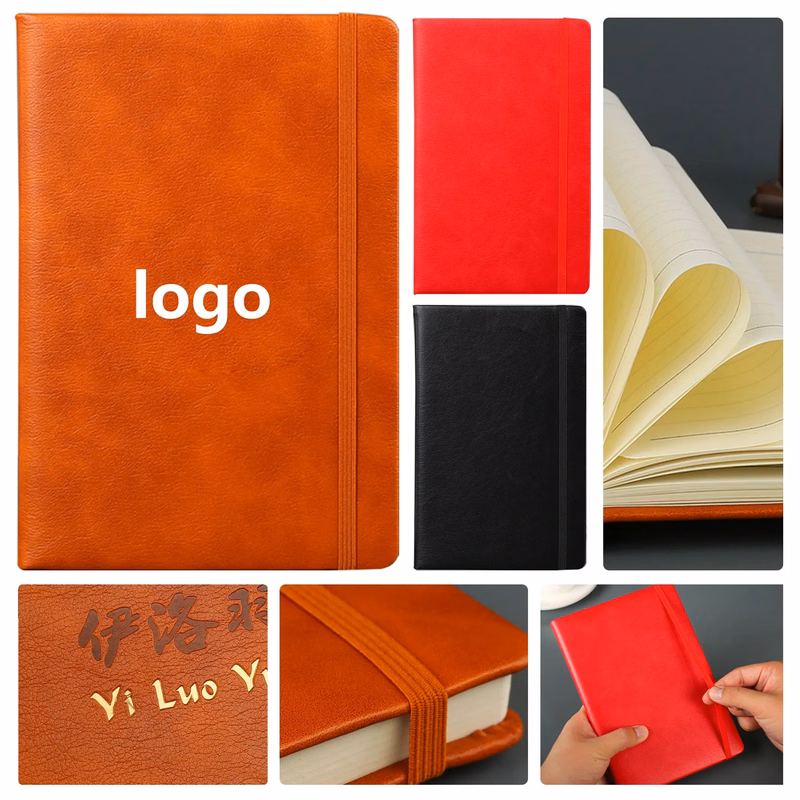 PU Leather A5 Business Notebook with Stylish Cover