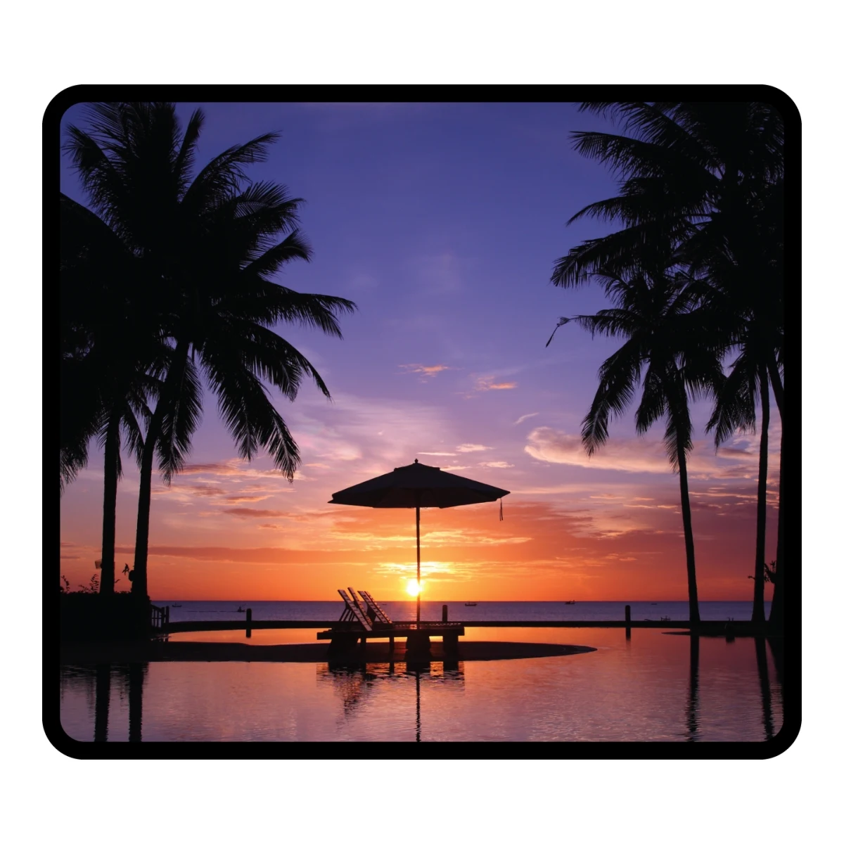 Gaming Mat with Fabric Surface & Stitched Edge (18"x16"x1/8") 1