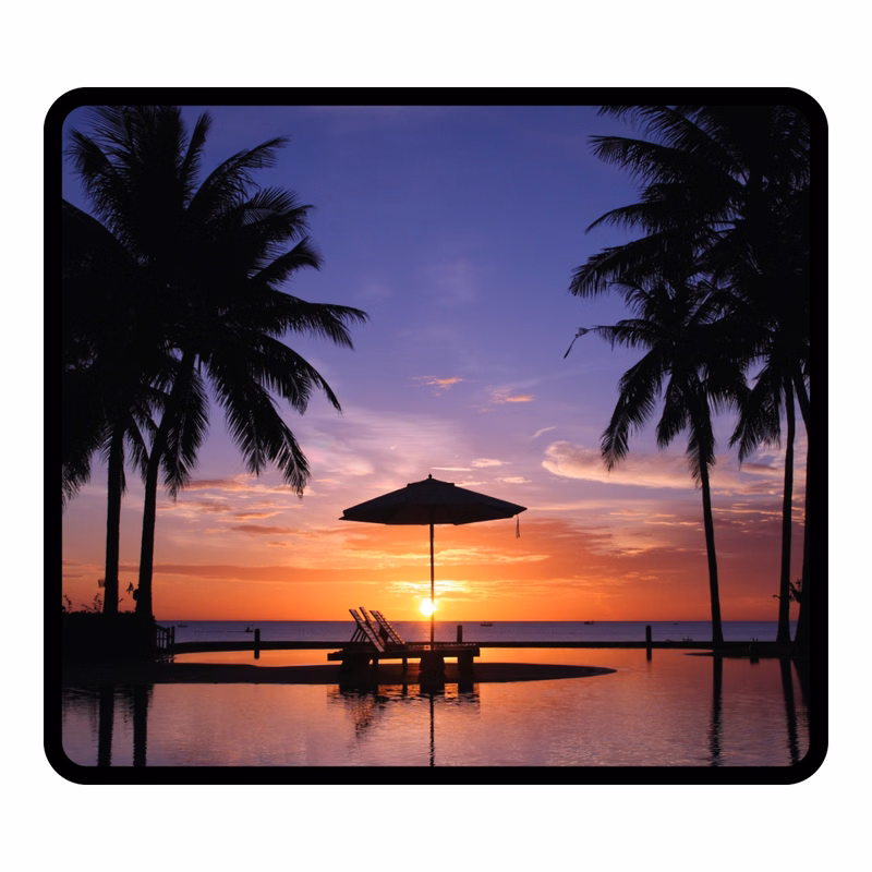 Gaming Mat with Fabric Surface & Stitched Edge (18"x16"x1/8")