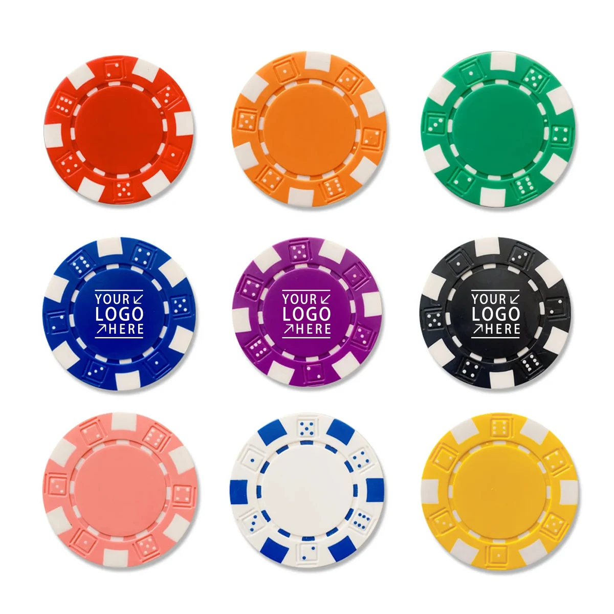 Double-sided Custom Poker Chips MOQ 100PCS 1