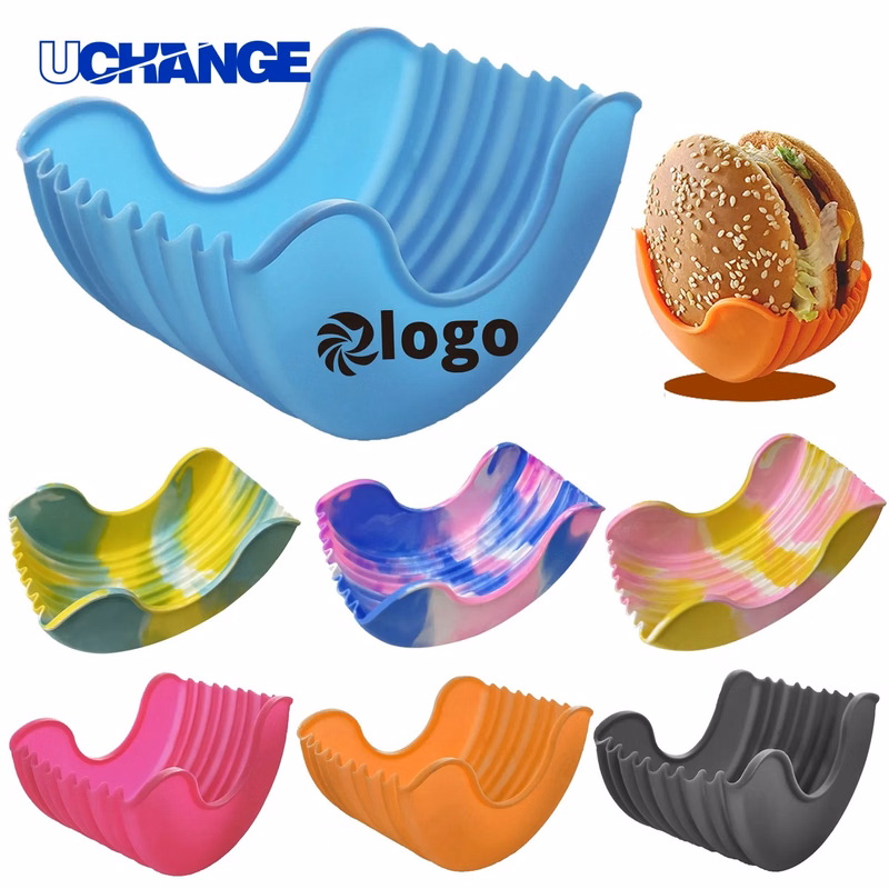 Reusable Retractable Silicone Hamburger Clip Holder