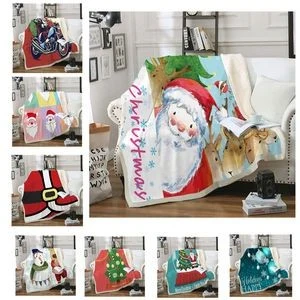 Christmas Super Warm Sherpa Fleece Blanket 1