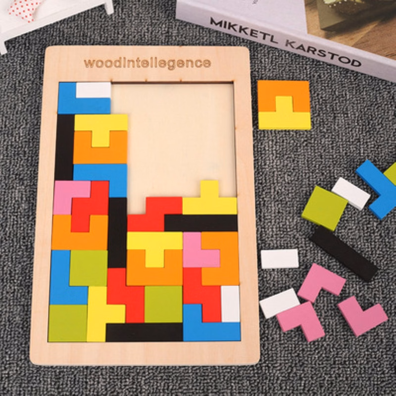 Wooden Russian Blocks Puzzle