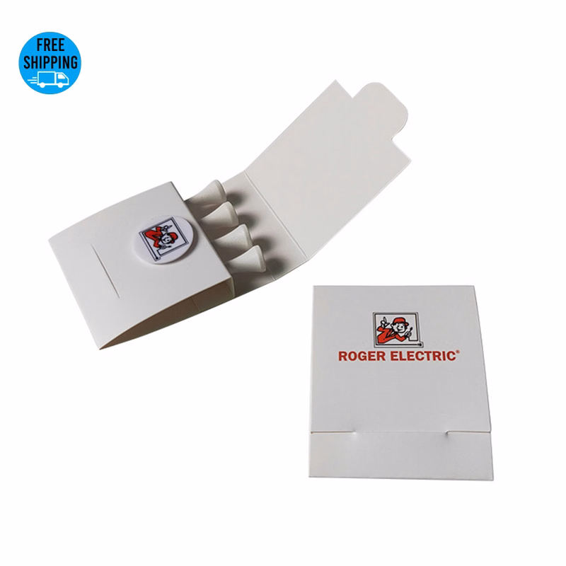4-1 Golf Tee Matchbook-Four 3-1/4" Tee & 1 Ball Marker