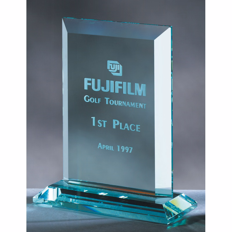 Jade Glass Salutation Award (5"x7"x")