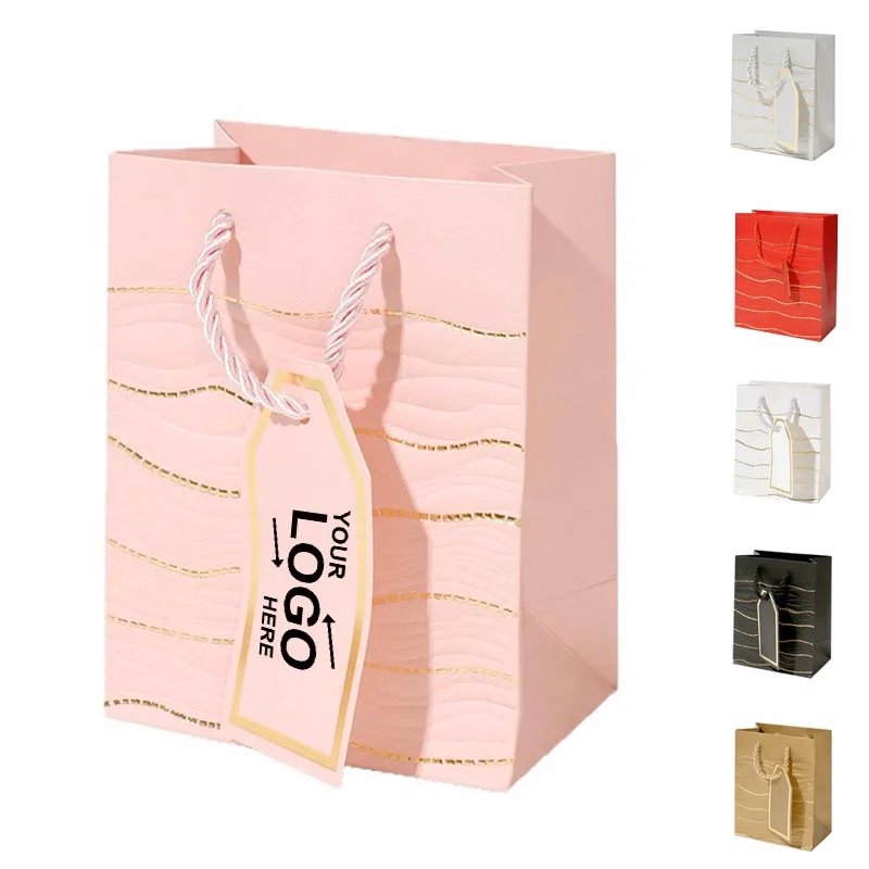 Business Wave Pattern Gift Jewelry Paper Bag
