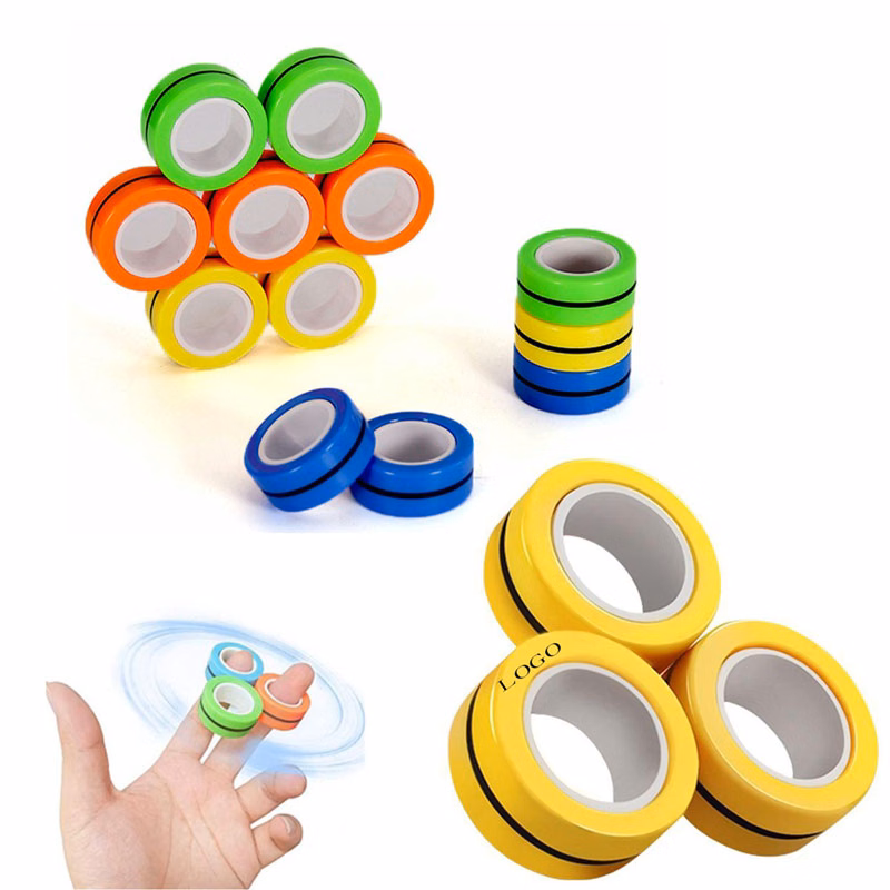 Magnetic Rings Fidget Magical Spinner Toy Set