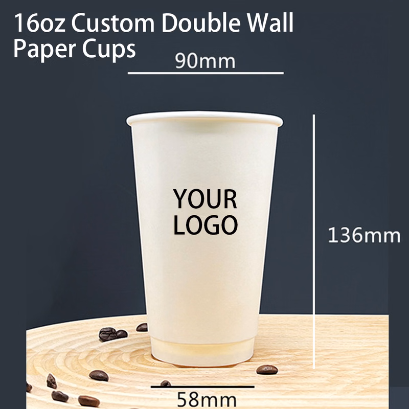 16oz Custom Double Wall Paper Cups