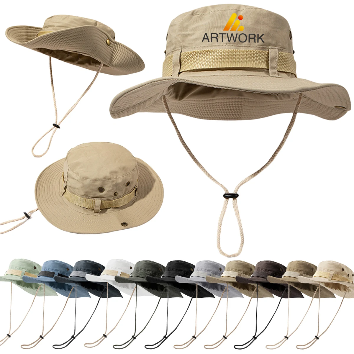 Wide Brim Beach Bucket Sun Hat 1