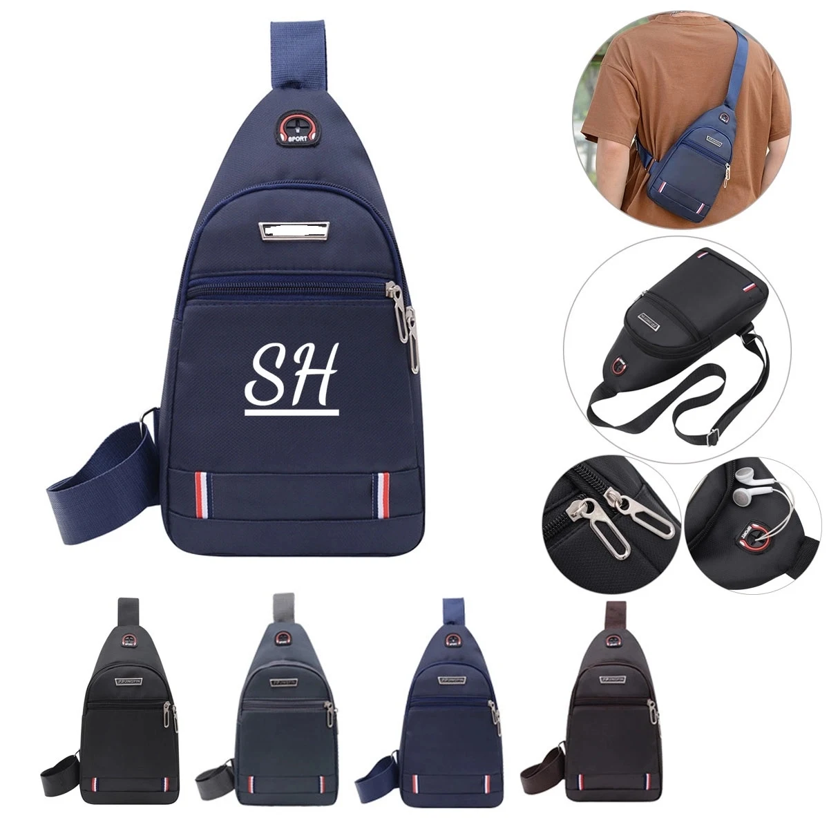 Lightweight Sling Single Shoulder Backpack 1