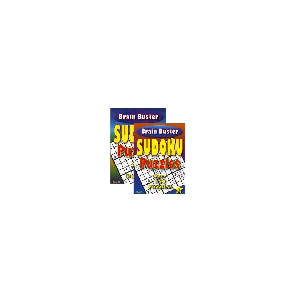 Brain Teaser Sudoku Puzzle Books - 64 Pages Two Titles 1