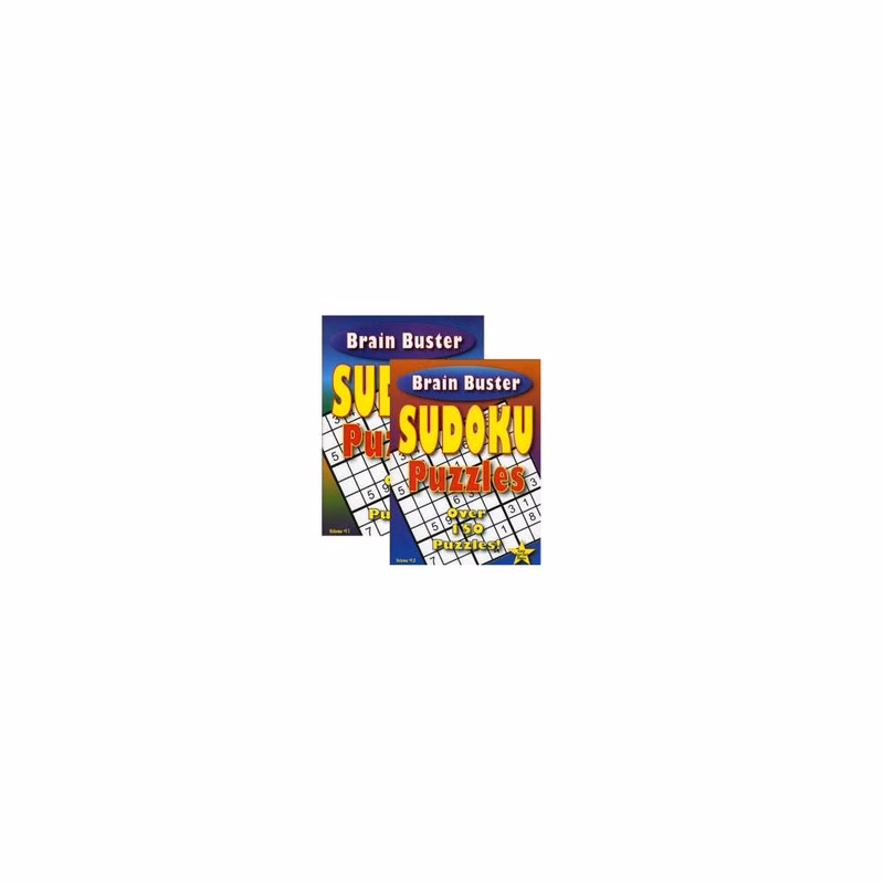 Brain Teaser Sudoku Puzzle Books - 64 Pages Two Titles