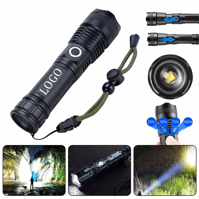 100000 High Lumens Usb Rechargeable Flashlights
