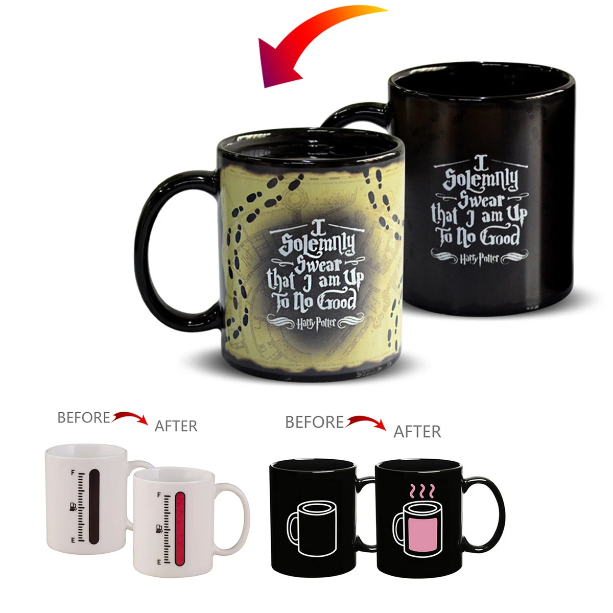 12 oz Custom Heat Color Changing Coffee Mug 1