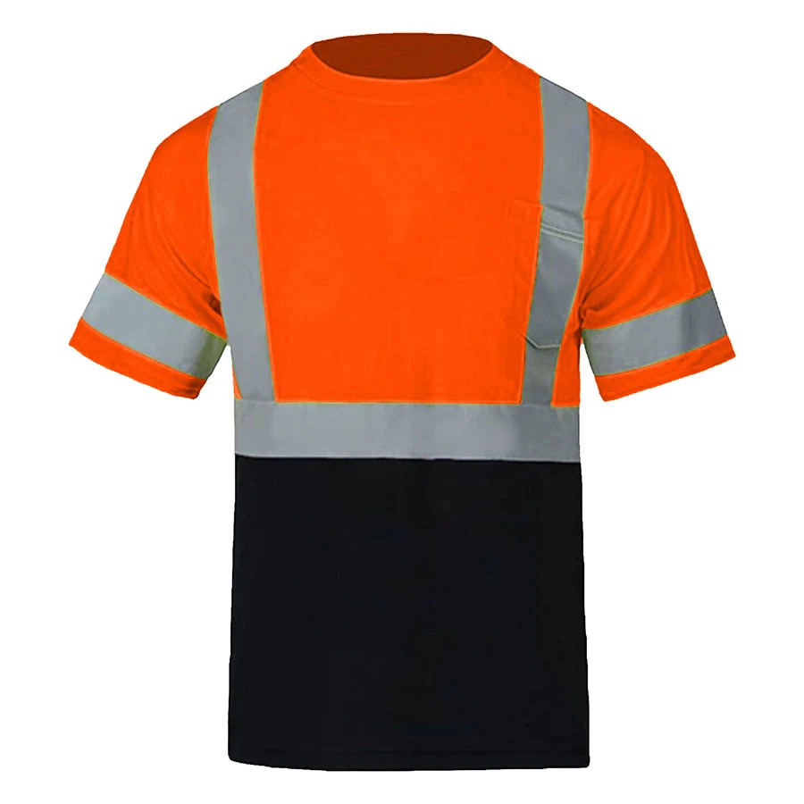 VISIPRO Short Sleeve Reflective Colorblock Safety T-Shirt 1
