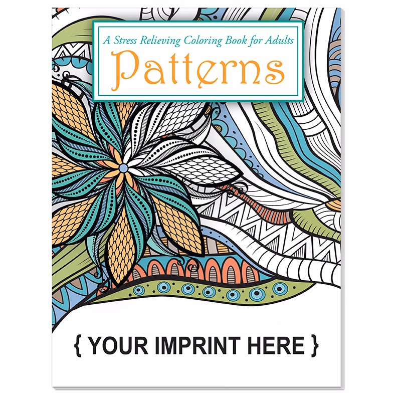 ADULT COLORING BOOK - Patterns, Stress Relieving Coloring Book for Adults