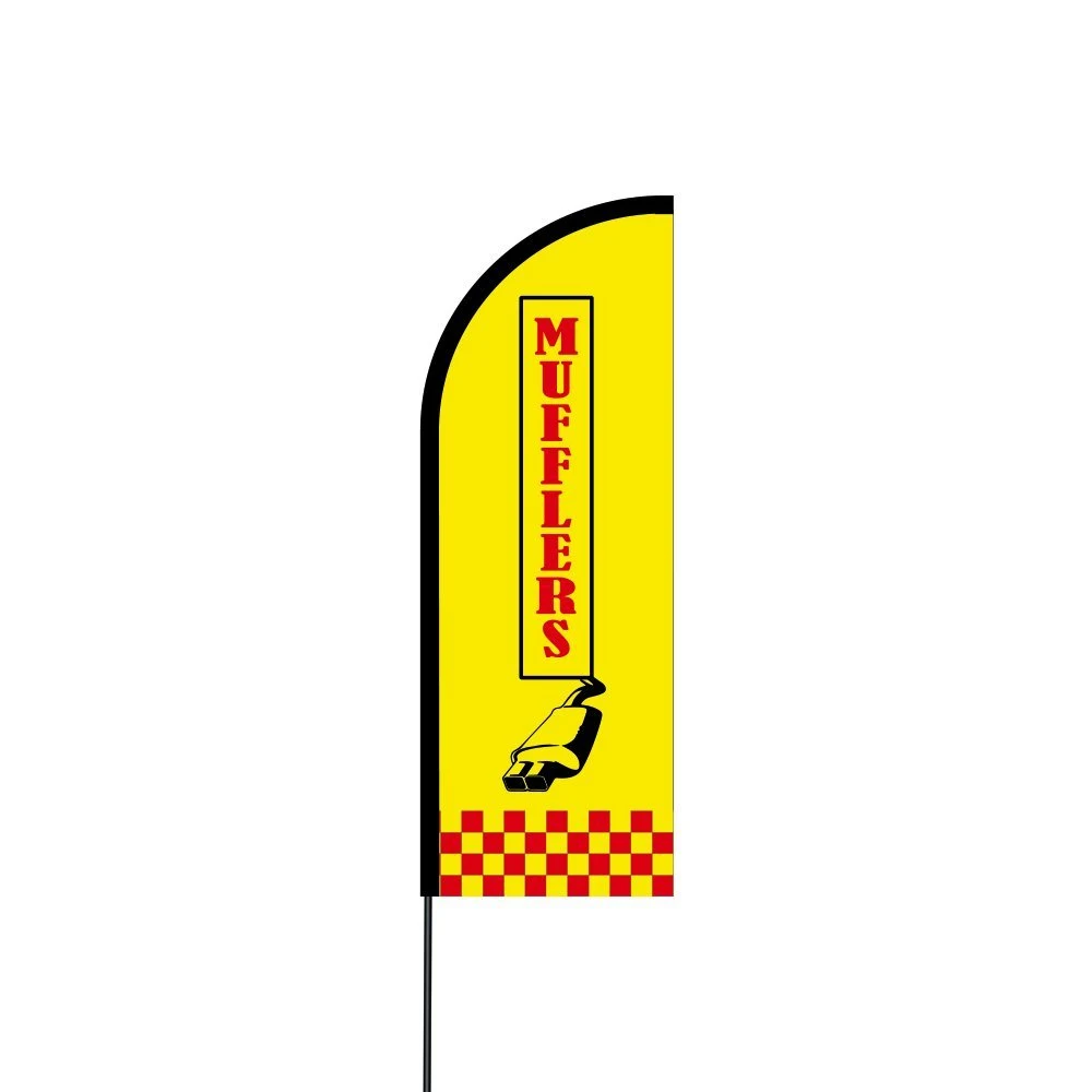 Mufflers Flag Kit 11' Feet Feather Flag Sign Outdoor Banner 1