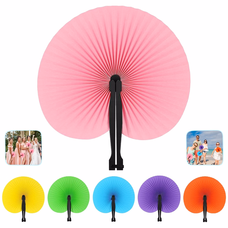 Plastic Colorful Folding Hand Fan
