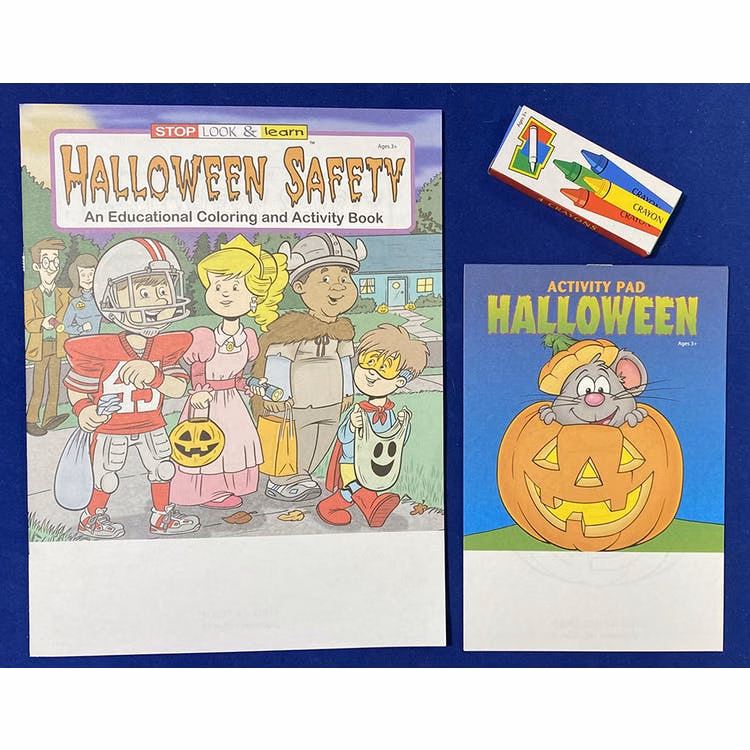 Halloween Activity & Coloring Book Sets - 3 Pieces Vol. 1