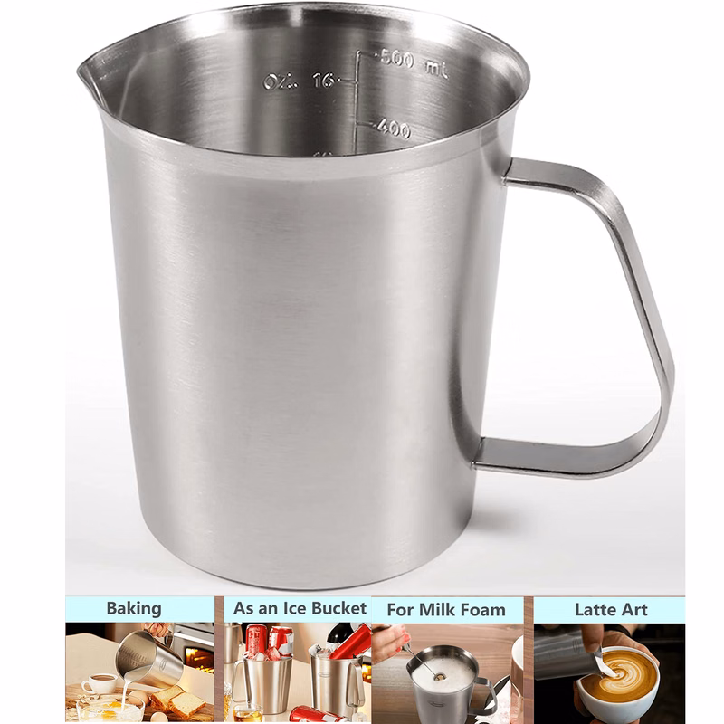 16 Oz Stainless Steel Measuring Cup with Marking with Handle
