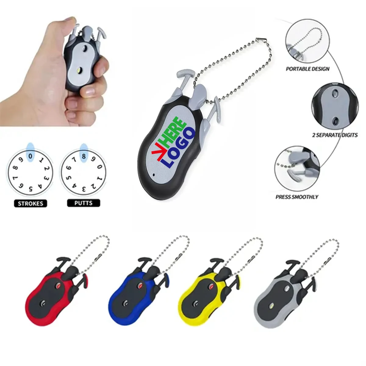 Golf Score Stroke Shot Counter MOQ 10pcs 1
