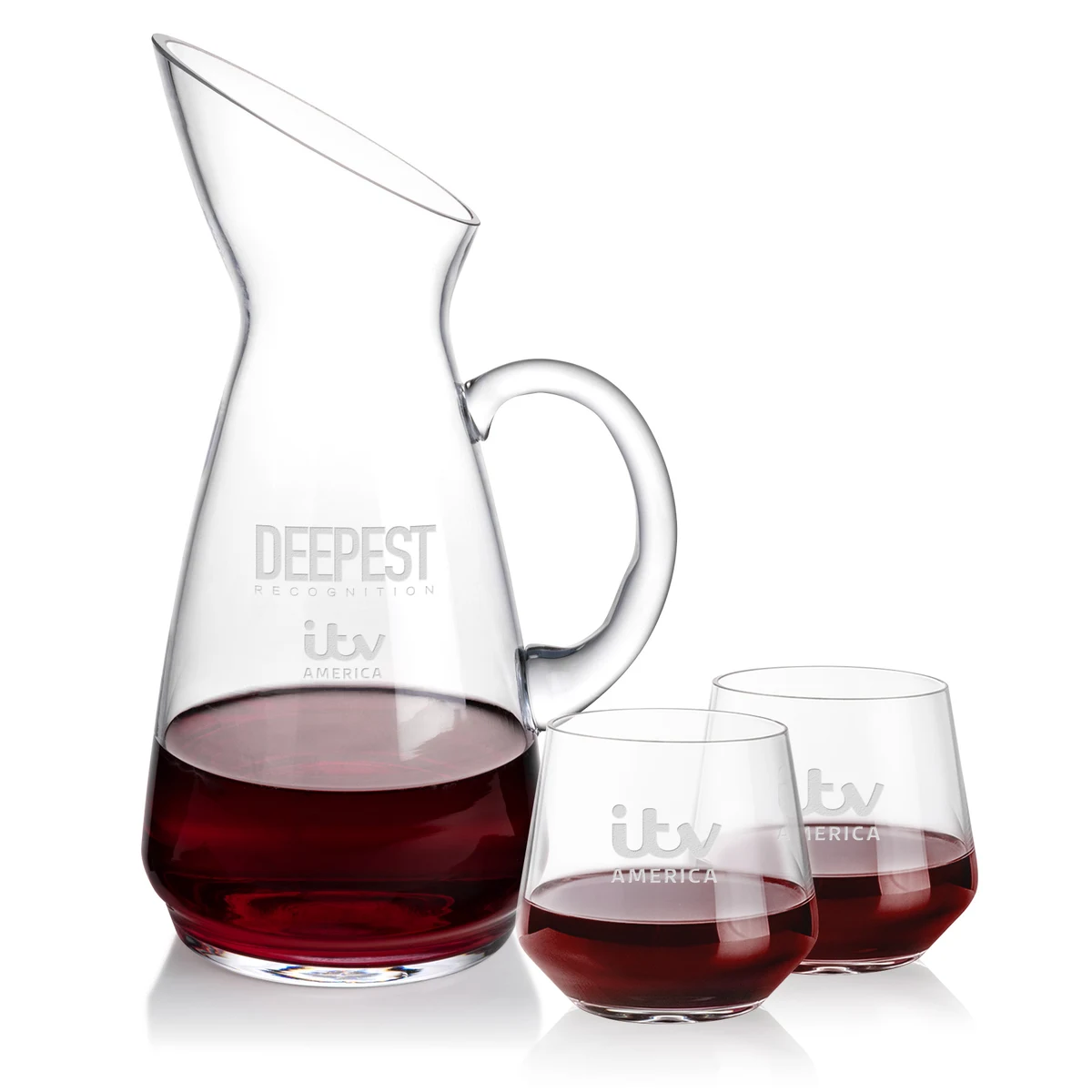 Taroni Carafe & Sturgis Stemless Wine 1