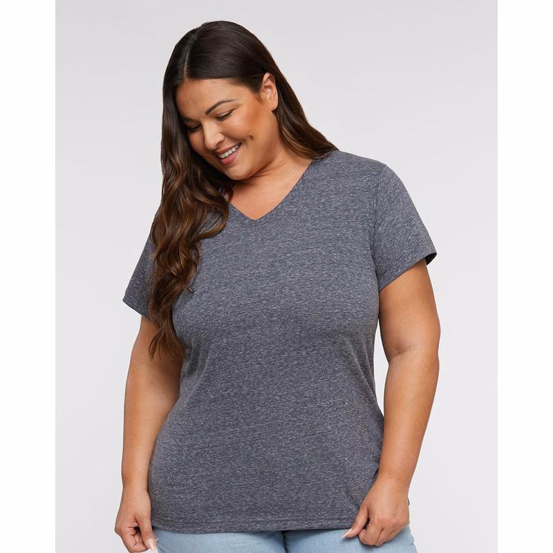 Women's Harborside Mélange V-Neck Tee - 3591