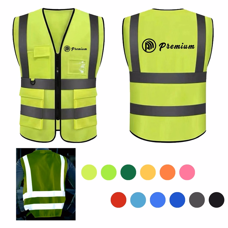 Multiple Pocket Reflective Safety Vest