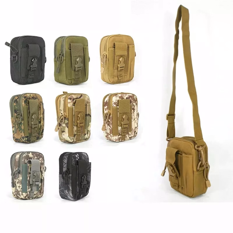 2 In 1 Tactical Waist Pouch with Shoulder Strap