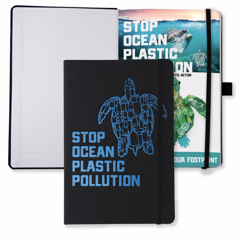 Recycled Marine Journal w/ Tip-In