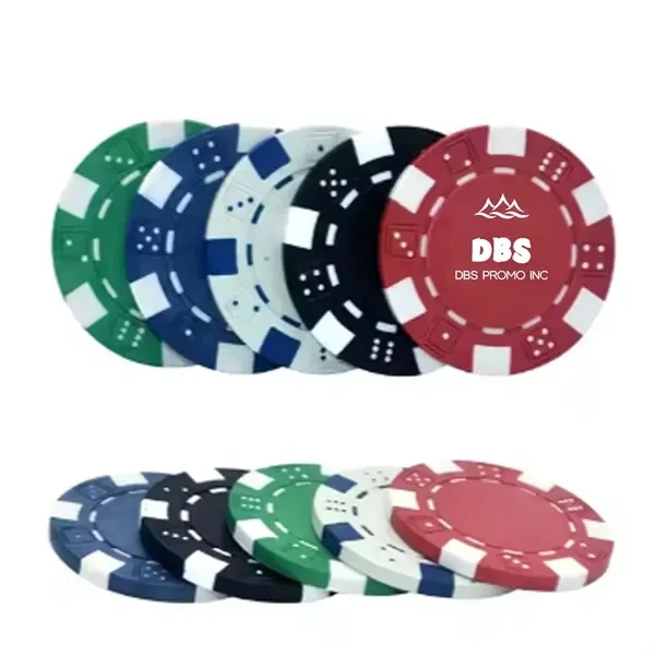 Poker Chips in Dice Style with 6 Stripes 1