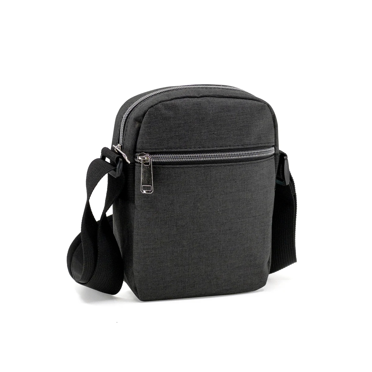 Heathered 2 Zipper Side Pack w/ Shoulder Strap 1