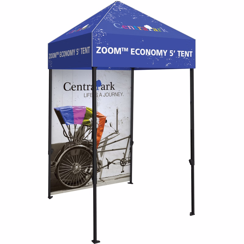 5' Zoom Tent Single-Sided Full Wall Graphic