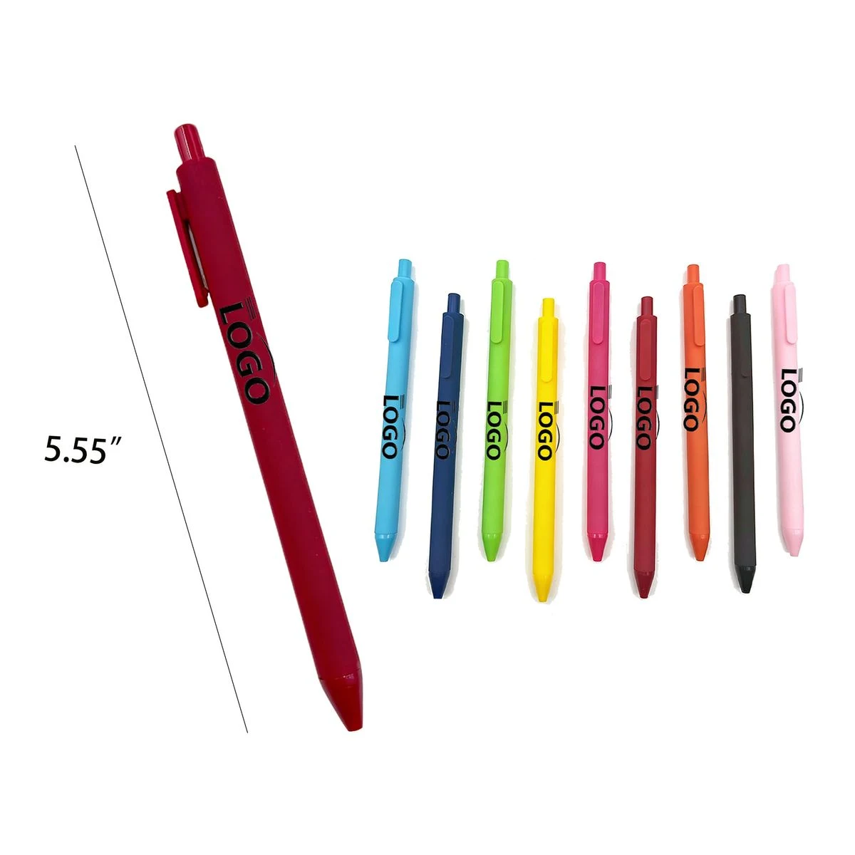 Personalized Logo Candy Colored Click Ball Pen 1
