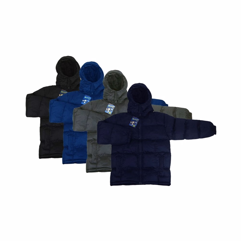 Boys Hooded Fleece Lined Jacket - Size 8-20