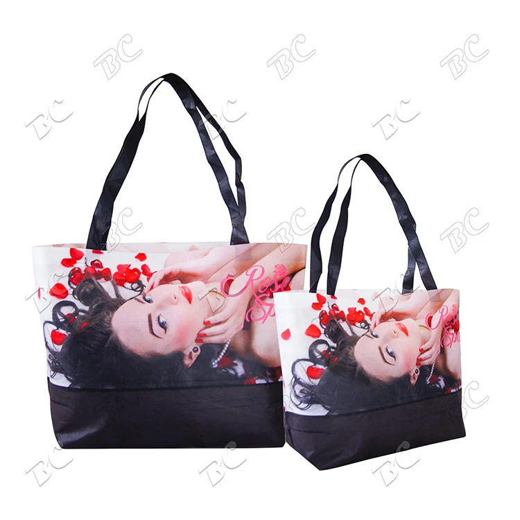 Large Two tone Sublimated Design Tote Bag 1