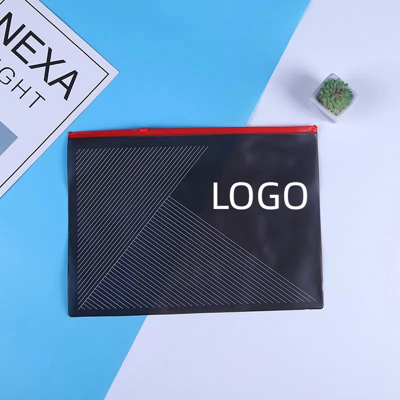 PVC plastic zipper document bag 1