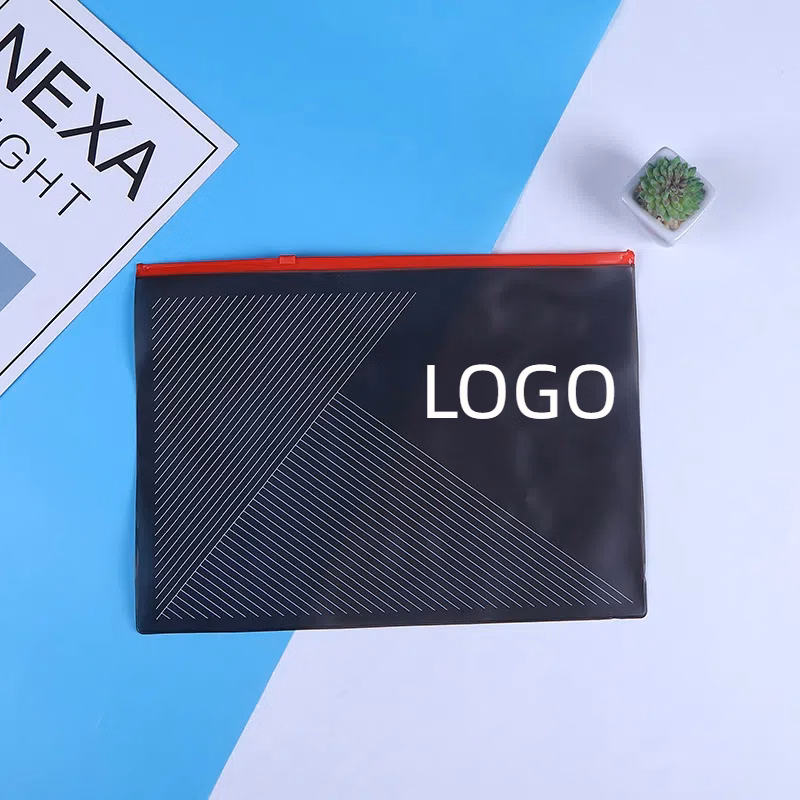 PVC plastic zipper document bag