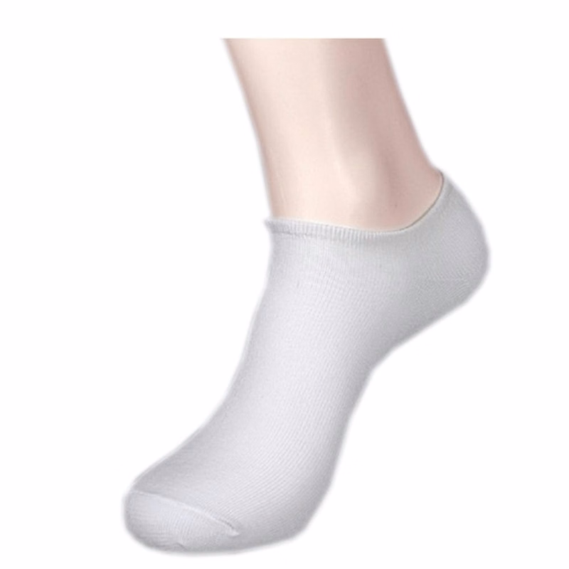 Men's No Show Socks - White 10-13 3 Pack