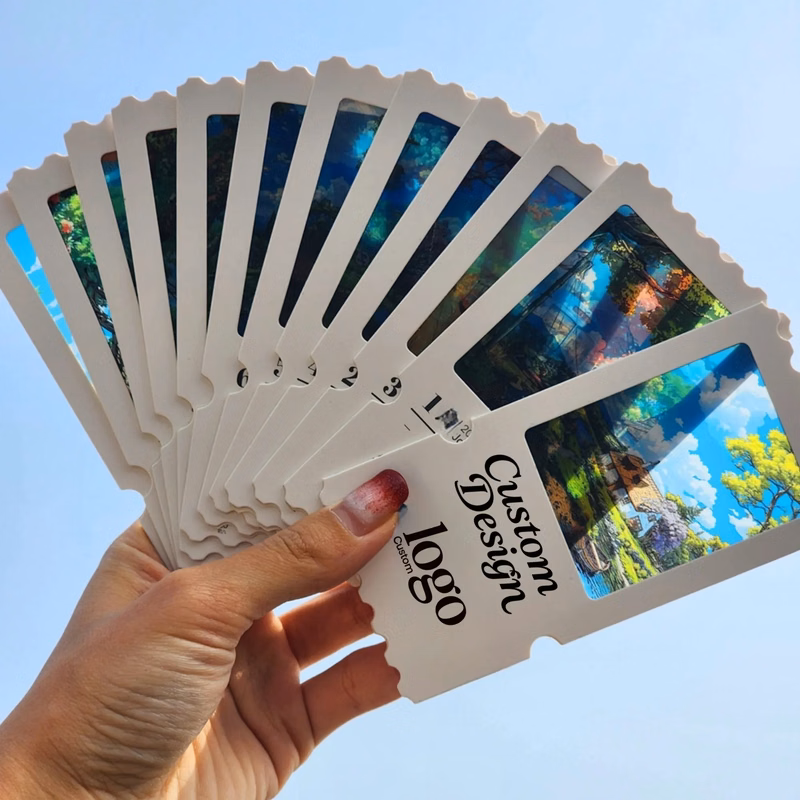 Custom Light Shadow Ticket Stub Bookmarks - Memorial "