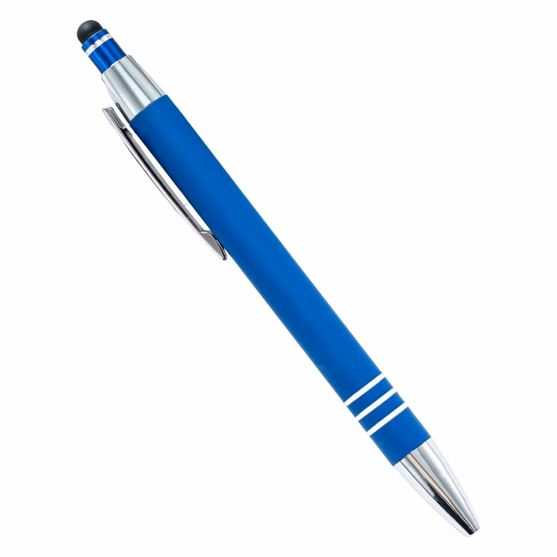 Metal Touch Screen Ballpoint Pen With Press Design 5.4"