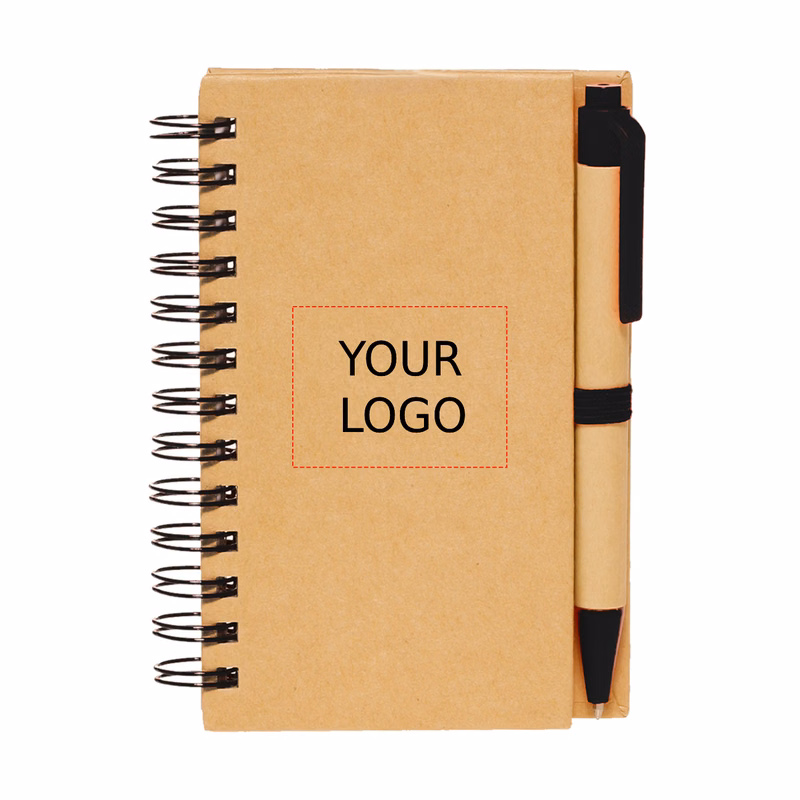 Recycled Spiral Notebook with Pen
