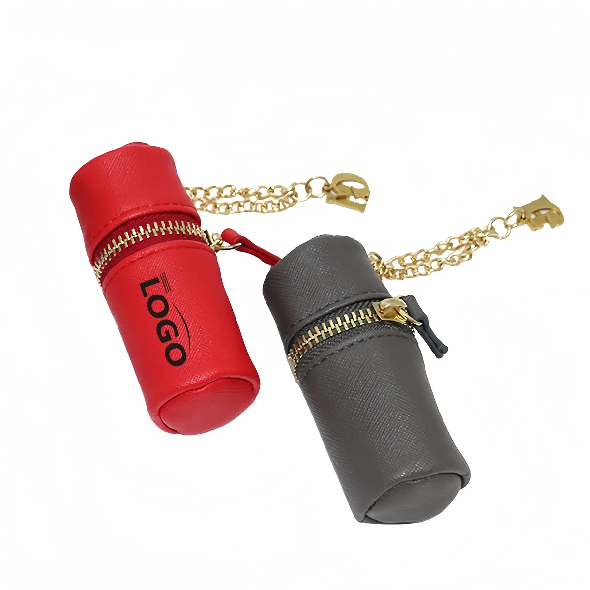 Durable PU Lipstick Keychain Pouch For Portable Storage 1