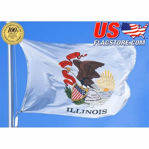 Illinois State Flag - 5' x 8' - Nylon