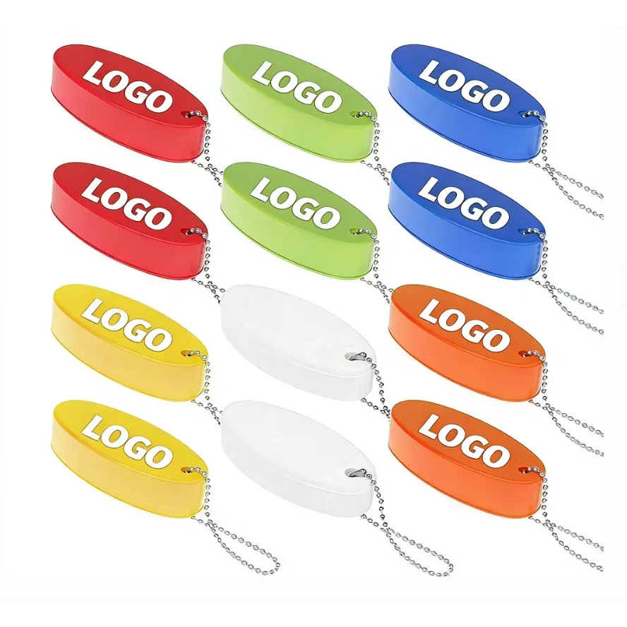 Bright Oval Floating Boat Keychains 1
